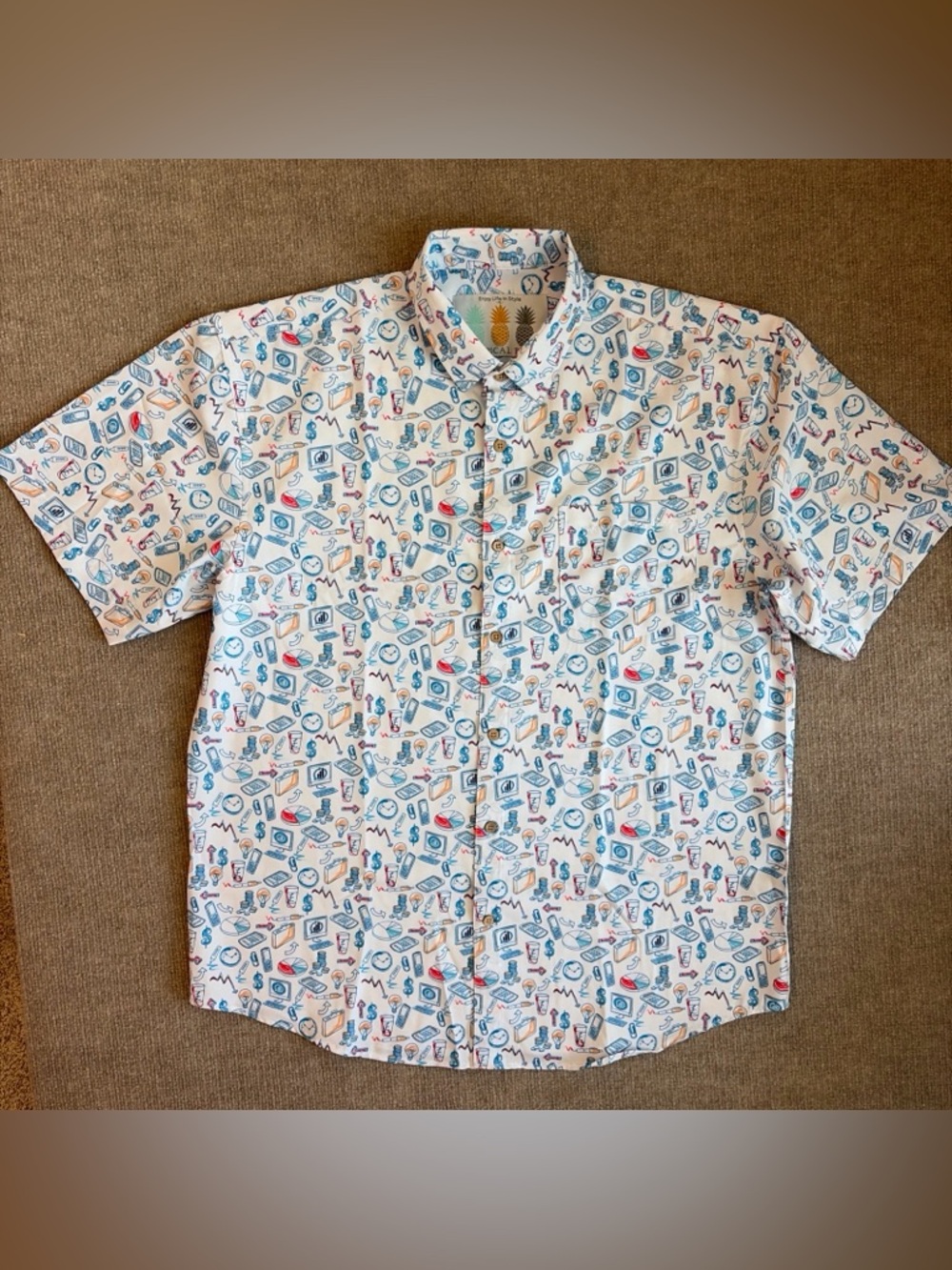 Tropical Bros Men’s Sz XL Compound Hawaiian Shirt